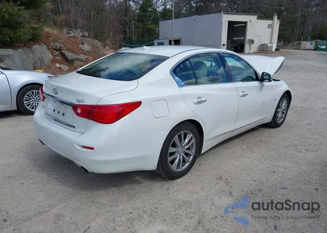 2015 Infiniti Q50 Premium from USA, damaged, VIN JN1BV7ARXFM399617